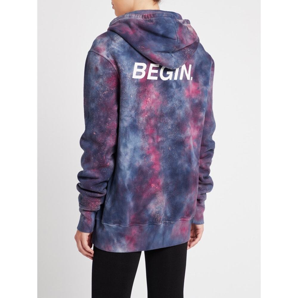 Spiritual Gangster Begin Po Hoodie Wildberry Galaxy Purple Sweatshirt Medium